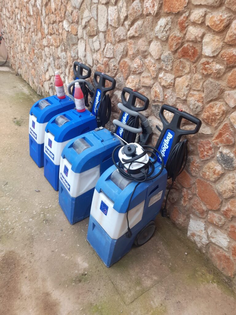 Equipo de limpieza de tapices en Mallorca